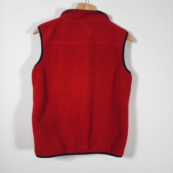 Red Full Zip L.L. Bean Fleece Vest Size Large (14/16) - Picture 3 of 5